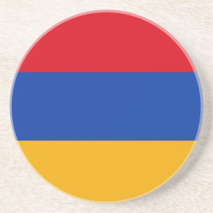 Dessous De Verre En Grès Drapeau arménien patriotique