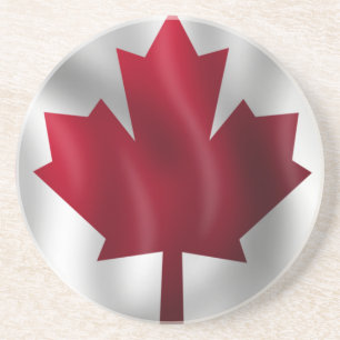Dessous De Verre En Grès Drapeau canadien