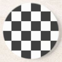 Drapeau Checkered noir et blanc d'emballage