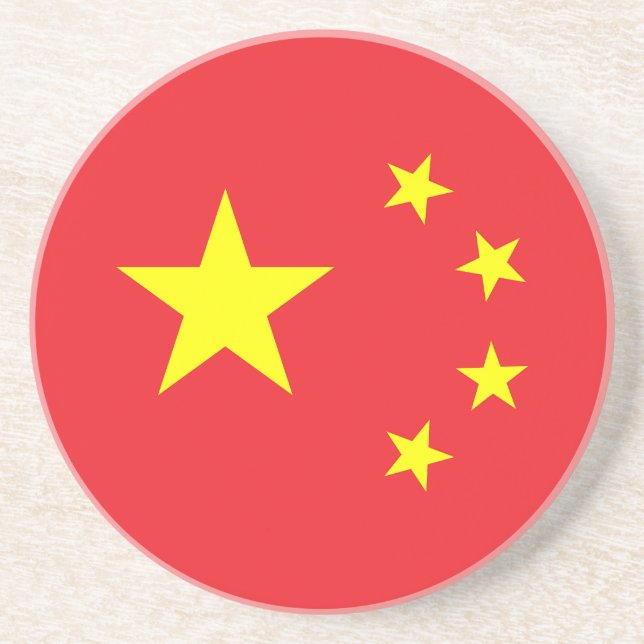 Dessous De Verre En Grès Drapeau chinois (Devant)
