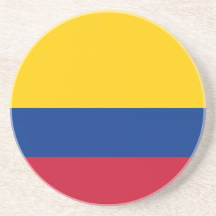Dessous De Verre En Grès Drapeau de Colombie