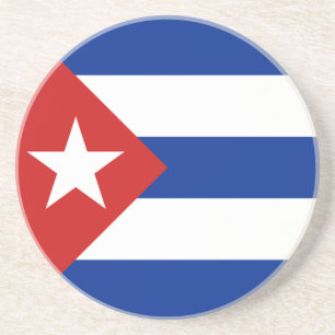 Dessous De Verre En Grès Drapeau de Cuba