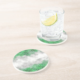 Dessous De Verre En Grès Drapeau de fierté grisromantique abstrait ondulé t