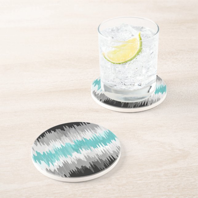 Dessous De Verre En Grès Drapeau de fierté Libramasculin Bohème Funky Ondul (Côté)