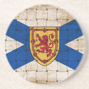 Dessous De Verre En Grès Drapeau de la Nouvelle-Écosse en détresse