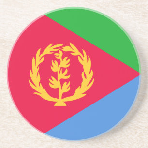 Dessous De Verre En Grès Drapeau de l'Érythrée