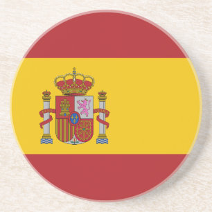 Dessous De Verre En Grès Drapeau de l'Espagne