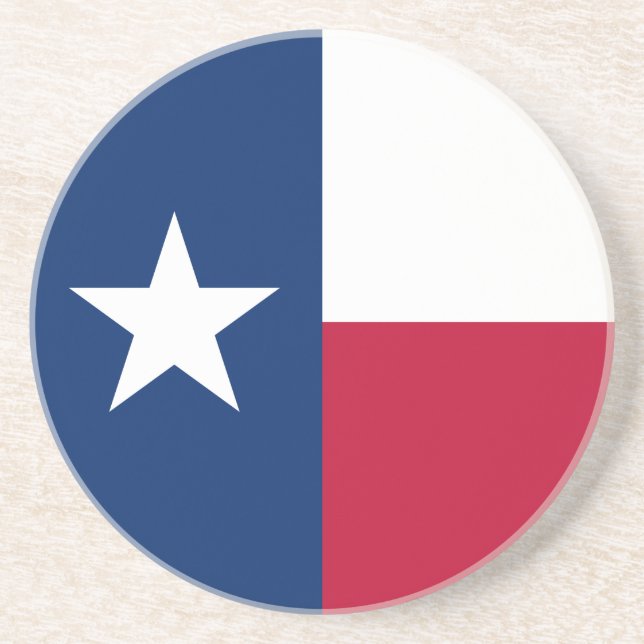 Dessous De Verre En Grès Drapeau de l'État du Texas (Devant)