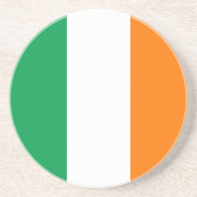 Dessous De Verre En Grès Drapeau de l'Irlande (Devant)