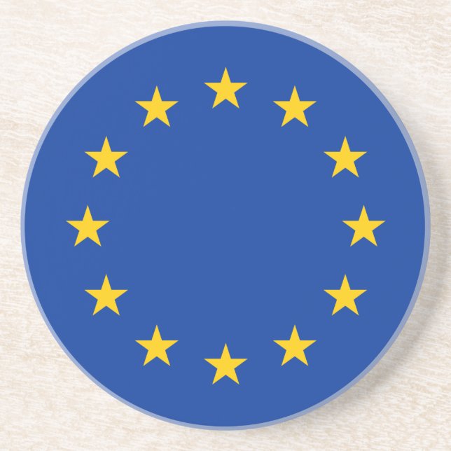 Dessous De Verre En Grès Drapeau de l'Union européenne (Devant)