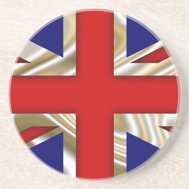 Dessous De Verre En Grès Drapeau de l'Union royale - Grande-Bretagne (Devant)