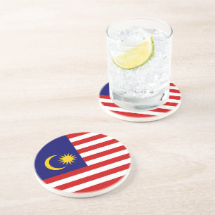 Dessous De Verre En Grès Drapeau de Malaisie