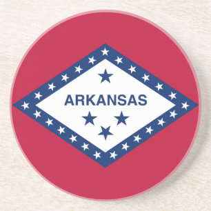 Dessous De Verre En Grès Drapeau d'État de l'Arkansas