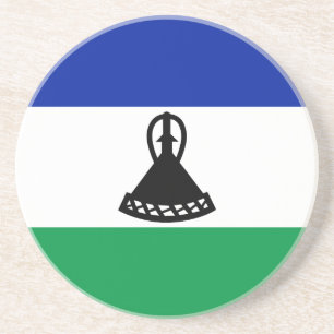 Dessous De Verre En Grès Drapeau du Lesotho