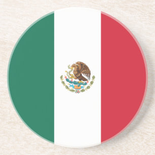 Dessous De Verre En Grès Drapeau du Mexique