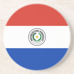Dessous De Verre En Grès drapeau du Paraguay