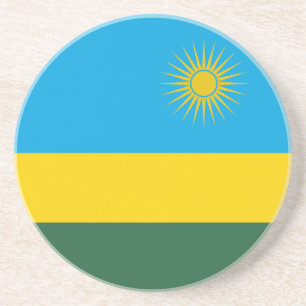 Dessous De Verre En Grès Drapeau du Rwanda