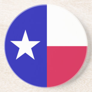 Dessous De Verre En Grès Drapeau du Texas