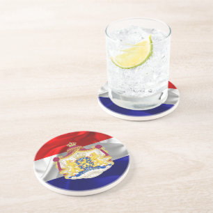 Dessous De Verre En Grès Drapeau néerlandais
