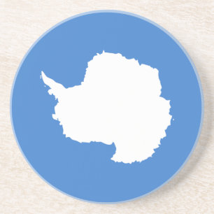 Dessous De Verre En Grès Drapeau patriotique de l'Antarctique