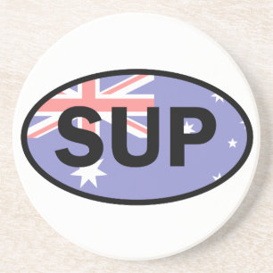 Dessous De Verre En Grès Drapeau Standup Paddleboard Australie