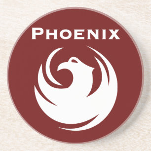 Dessous De Verre En Grès Drapeau urbain de Phoenix