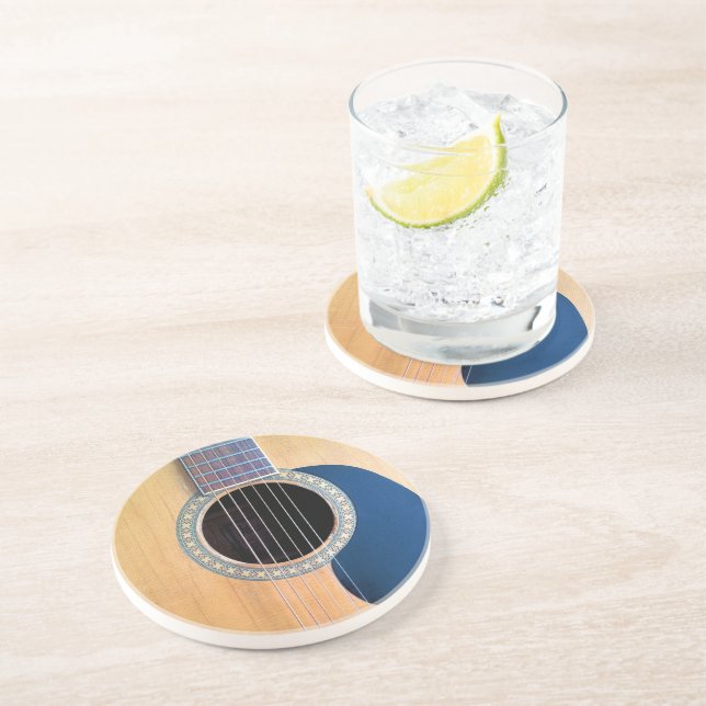 Dessous De Verre En Grès Dreadnough Guitare acoustique (Côté)