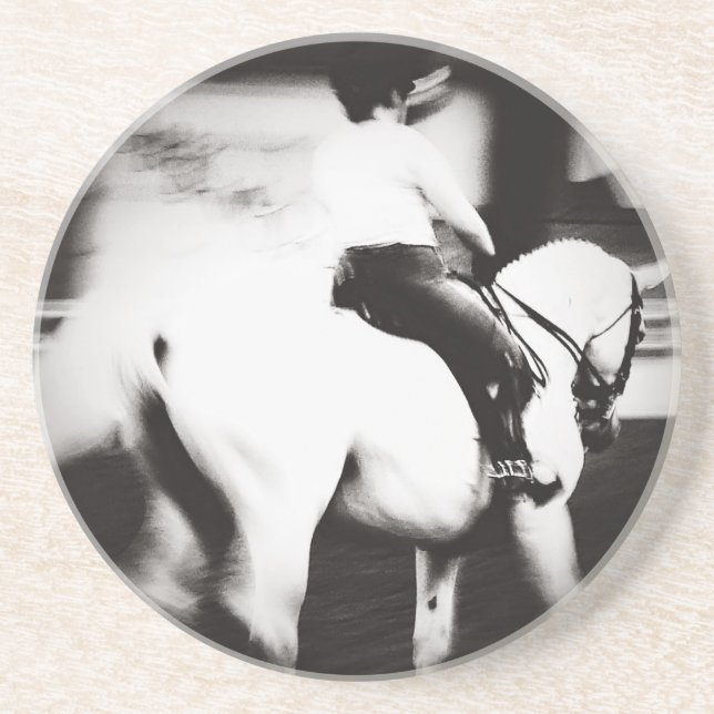 Dessous De Verre En Grès Dressage (Devant)