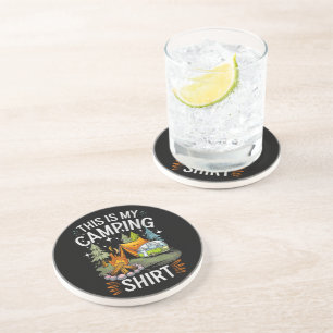 Dessous De Verre En Grès Drôle C'est Mon Camping Pour Campeur
