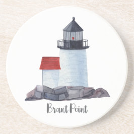 Dessous de verre en grès du phare de Brant Point