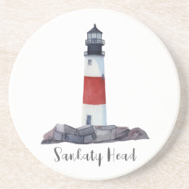 Dessous de verre en grès du phare de Nantucket San