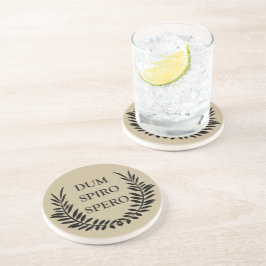 Dessous De Verre En Grès dum spiro spero, expression latine