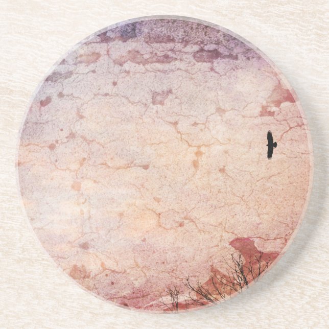 Dessous De Verre En Grès Eagle Grunge (Devant)