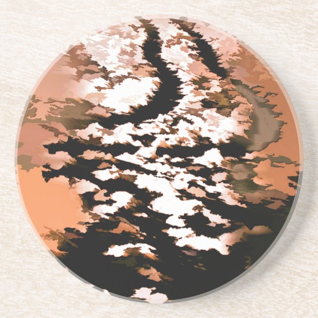 DESSOUS DE VERRE EN GRÈS EAU (Devant)