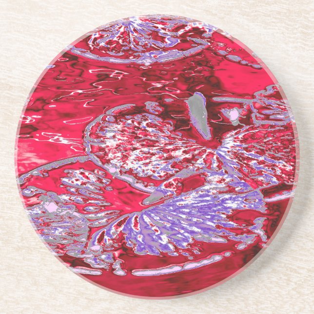 DESSOUS DE VERRE EN GRÈS EAU LILY POND (Devant)