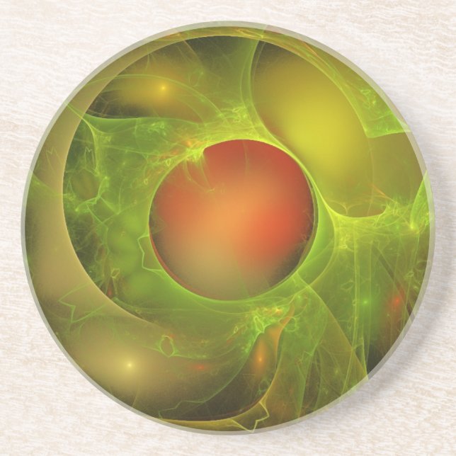 Dessous De Verre En Grès Eau verte (Devant)