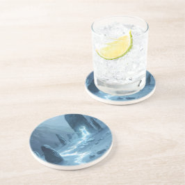 Dessous De Verre En Grès Echoes of the Winter Watcher