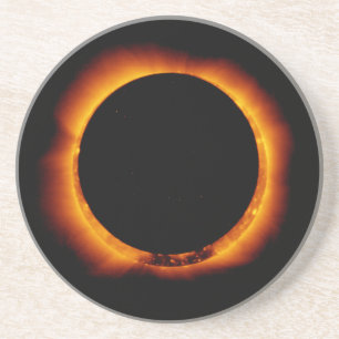 Dessous De Verre En Grès Éclipse solaire quasi totale