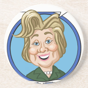 Dessous De Verre En Grès Élection 2016 de Hilary Clinton