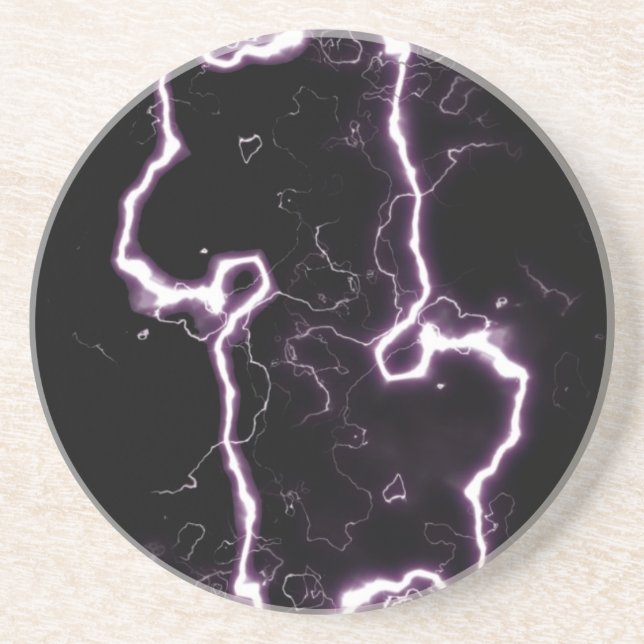 Dessous De Verre En Grès Électricité brute non contrôlée (Devant)