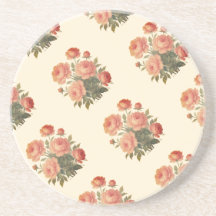 Élégantes Pivoines Roses Florales Vintage