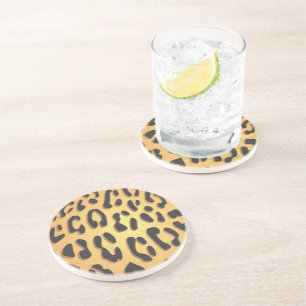 Dessous De Verre En Grès Empreinte de léopard, Spots de léopard, Leopard Br
