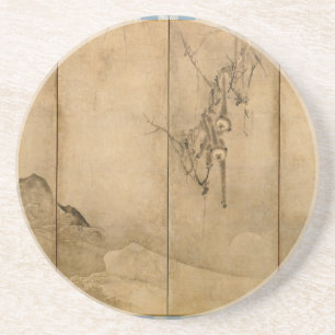 Dessous De Verre En Grès Encre japonaise sur papier Gibbons Primates & Pays
