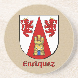 Dessous De Verre En Grès Enriquez Bouclier héraldique
