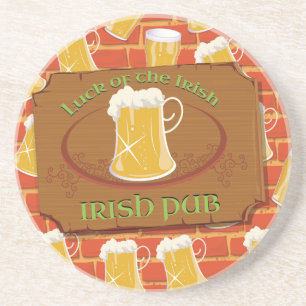 Dessous De Verre En Grès Enseigne de pub irlandais