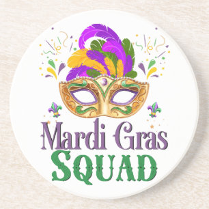 Dessous De Verre En Grès Équipe Mardi Gras