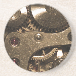 Dessous De Verre En Grès Équipements d'horloge métallique Steampunk