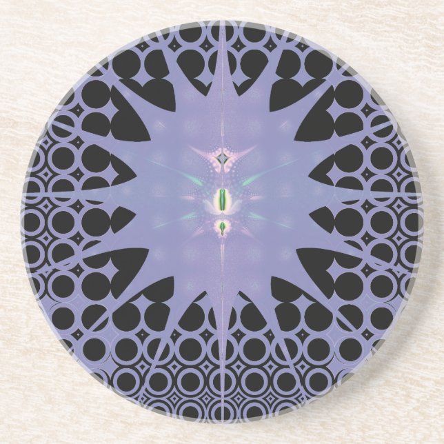 Dessous De Verre En Grès Espace Violet (Devant)