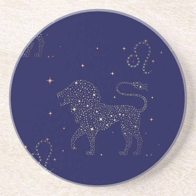 Dessous De Verre En Grès étoile leo (Devant)