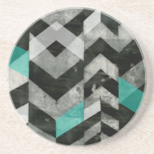Dessous De Verre En Grès Exclusion II de Chevron